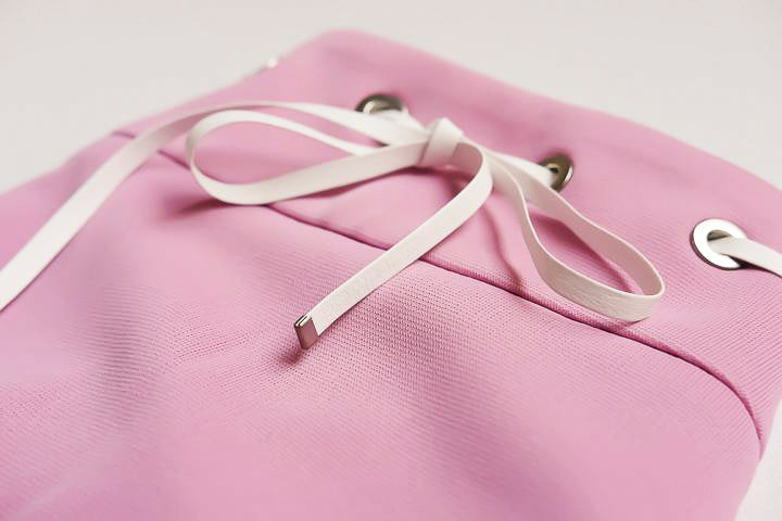 Vintage Courreges Skirt, pink fabric detail