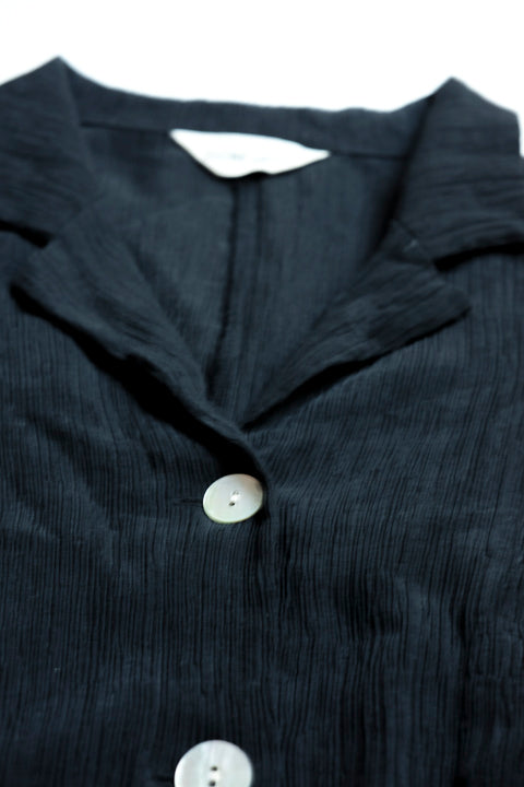 Black Slobe Dress fabric detail