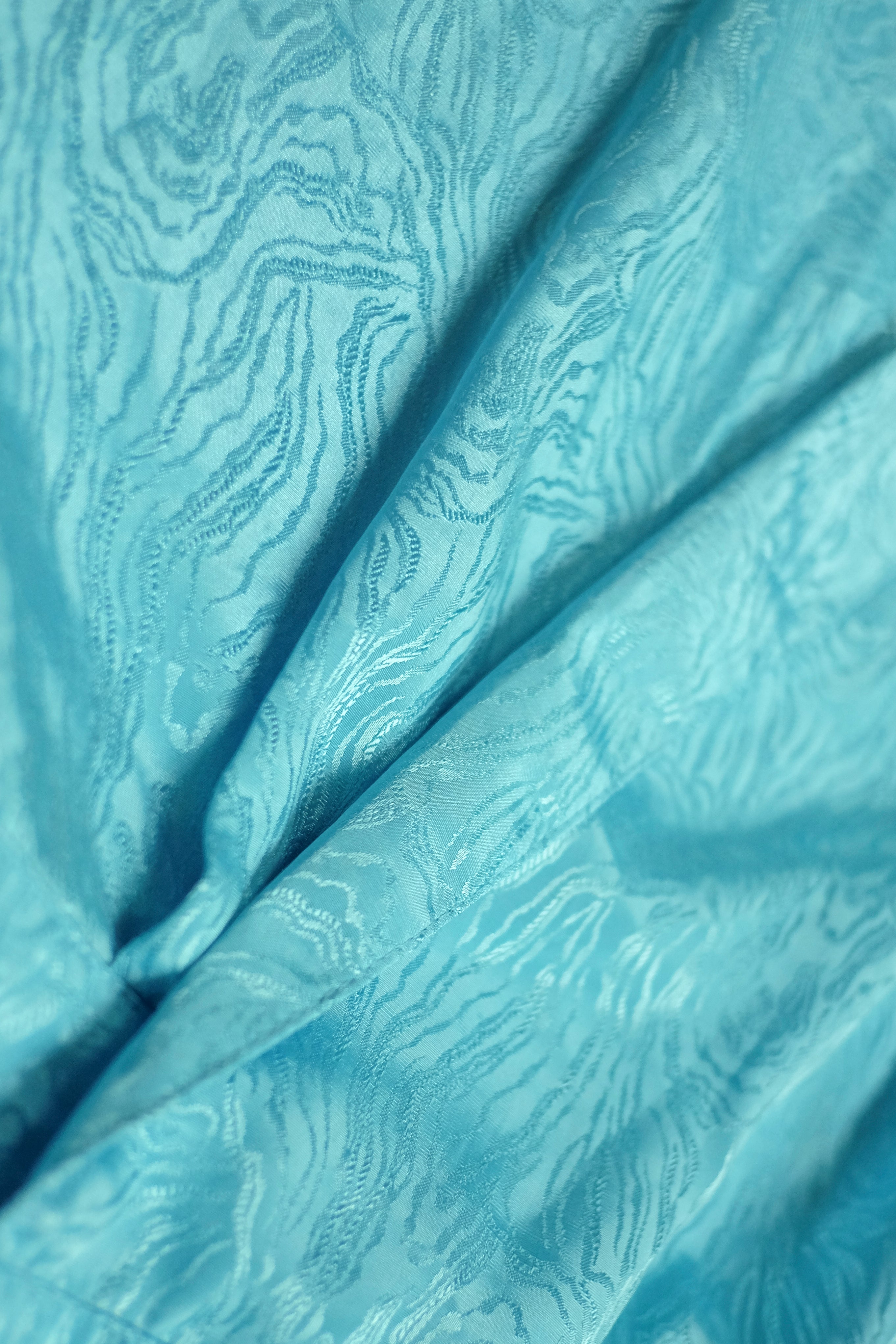 Vintage 80's Dress blue fabric detail