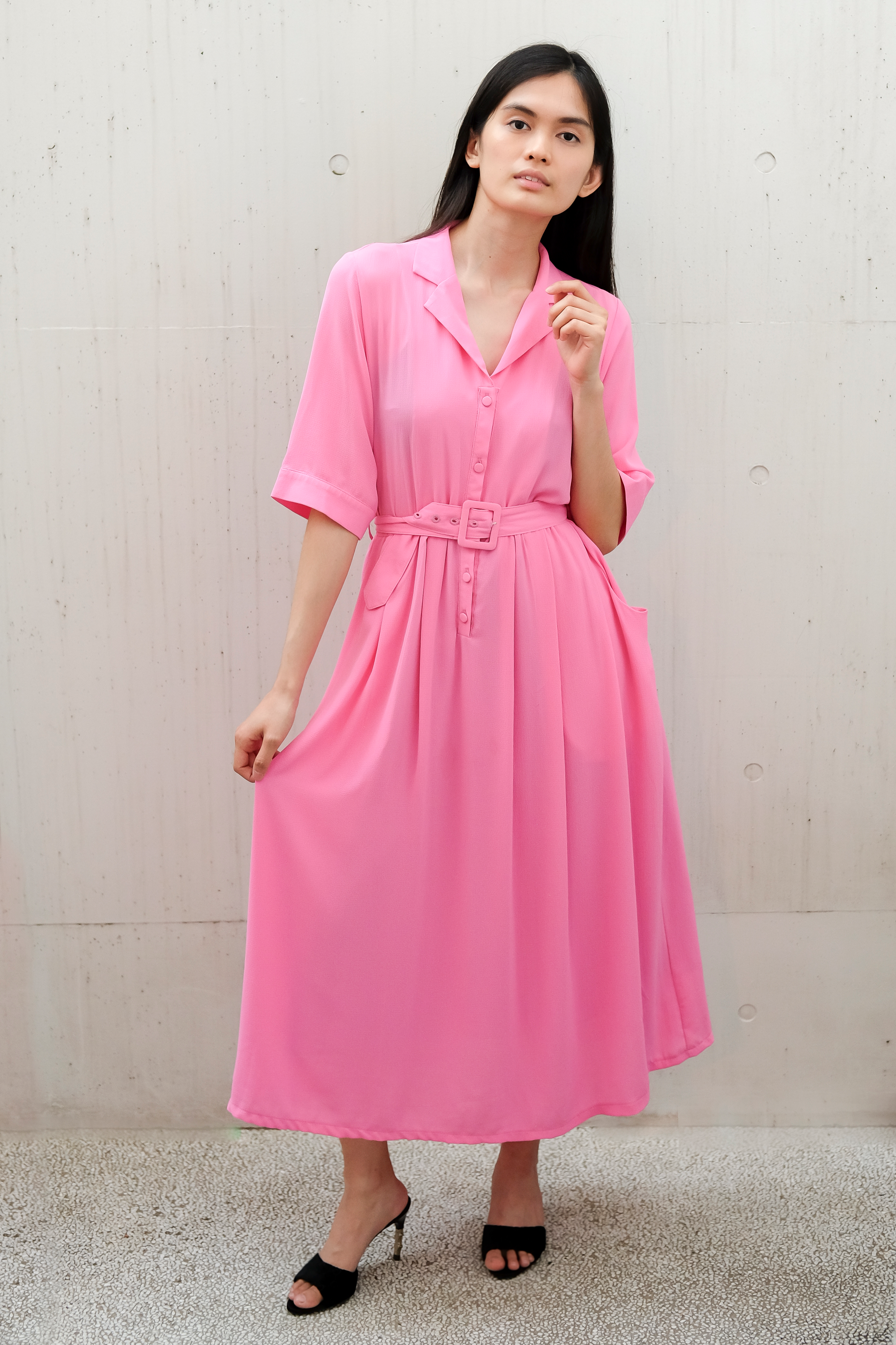 Vintage 80's Dress pink